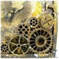 Steampunk Pipes & Cogs - MDF Wood Corner