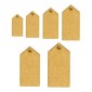 MDF and Birch Ply Tag Shapes - Pointed Rectangle