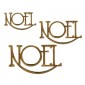 Noel - Wood Word in Coventry Garden Font