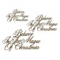 Believe In The Magic of Christmas - Wood Words in Ancestry Font