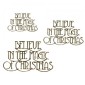 Believe In The Magic of Christmas - Wood Words in Coventry Garden Font