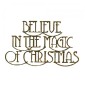 Believe In The Magic of Christmas - Wood Words in Coventry Garden Font
