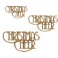 Christmas Cheer - Wood Words in Coventry Garden Font