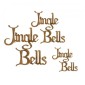 Jingle Bells - Wood Words in Christmas Card Font