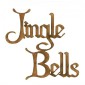 Jingle Bells - Wood Words in Christmas Card Font