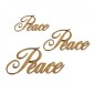 Peace - Wood Word in Ancestry Font