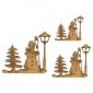 Snowman & Lamp Post Scene - MDF Wood Shape