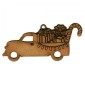 Vintage Truck with Gifts & Lights - MDF Wood Shape