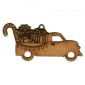 Vintage Truck with Gifts & Lights - MDF Wood Shape