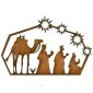 Three Wise Men & Stars Christmas Nativity Scene - MDF Wood Shape