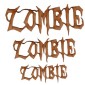 Zombie - Halloween MDF Wood Word