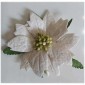 White Paper Poinsettia Flowers - Bag of 10