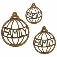 Home & Family Word Baubles