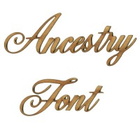 Ancestry MDF Wood Font - Create A Word