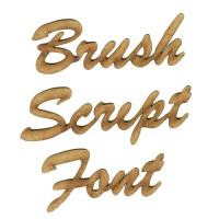 Brush Script MDF Wood Font - Create A Word