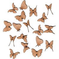 Mini Butterfly Wood Shapes