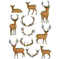 Seasonal Shapes - Deer & Scenes