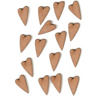 Mini Hearts & Stars Wood Shapes