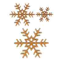 Snowflake Wood Shapes