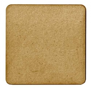 Square MDF Beer Mat 9.6cm