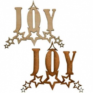 Joy - Decorative MDF & Birch Ply Wood Words - LARGE