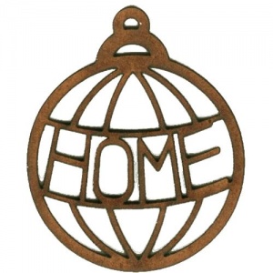 Home  - Christmas Word MDF Bauble