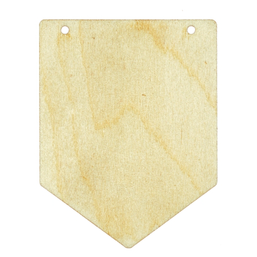 Wooden MDF Triangle Bunting Flags Range Of Sizes/Pack Sizes 