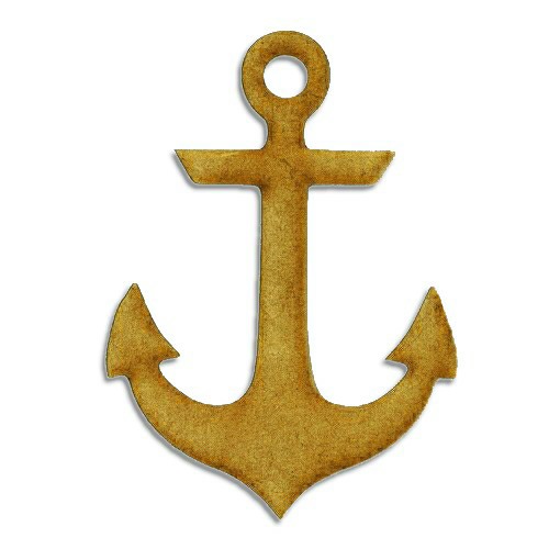 Anchor Style 4 Mdf Wood Shape, Large Wooden Anchor Craft