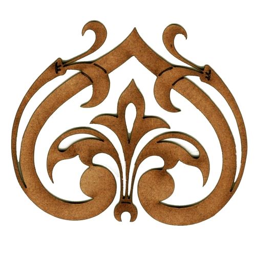 Art Deco & Nouveau Wood Shape - Ornament Style 52