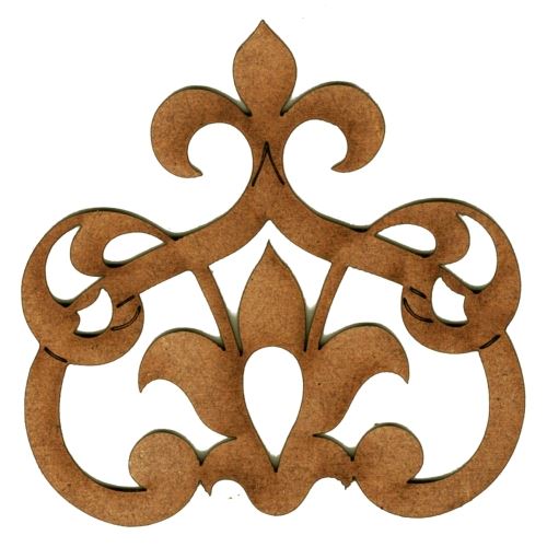 Art Deco & Nouveau Wood Shape Ornament Style 53