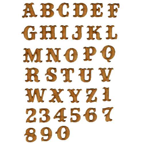 Mdf letters discount