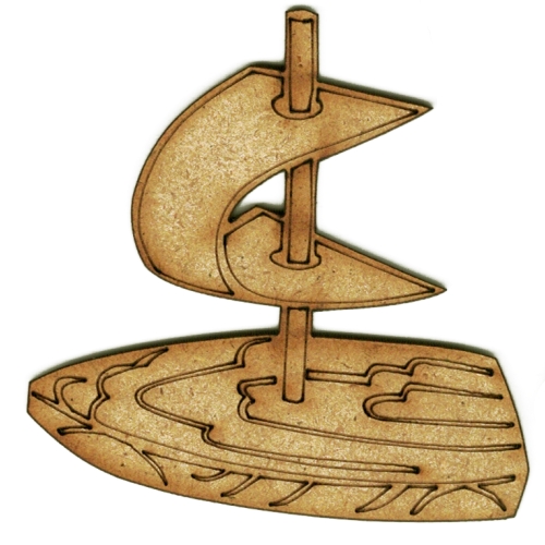Toy Sailing Boat MDF Wood Shape