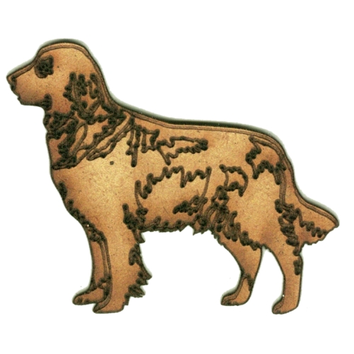 Golden Retriever MDF Wood Dog Shape for art and craft projects
