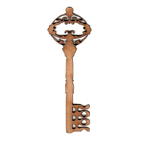 Ornate Scroll Key Wood Shapes for altered art and craft projects