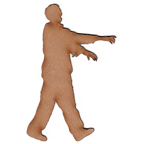 Zombie Wood Shape style 4 for altered art and craft projects