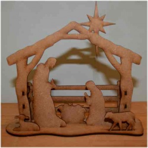 Christmas Nativity Scene - MDF Wood Kit
