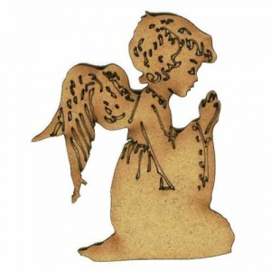 Angel Praying - MDF Wood Shape