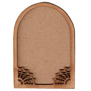 Arch ATC Wood Blank with Spider Web Frame