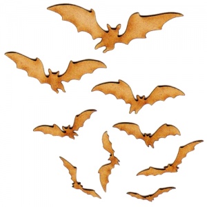Flying Bat Colony - MDF Wood Shapes
