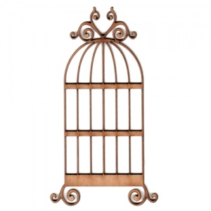 Bird Cage MDF Wood Shape - Style 5