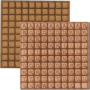 Sheet of MDF Scrabble Tiles