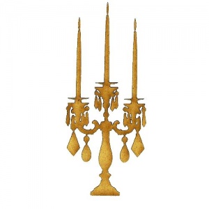 Candelabra MDF Wood Shape - Style 1