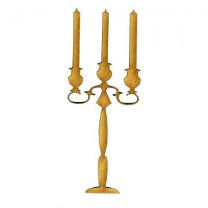 Candelabra MDF Wood Shape - Style 2