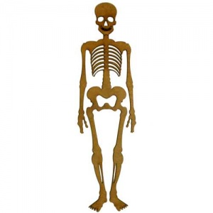 Skeleton Silhoutte - MDF Wood Shape