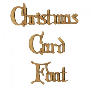 Christmas Card MDF Wood Font - Create A Word - Max 6 Letters