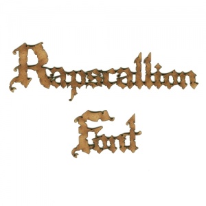 Rapscallion MDF Wood Font - Create A Word - Max 12 Letters