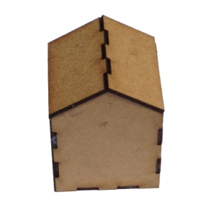 Block Style MDF House Kit - Cube