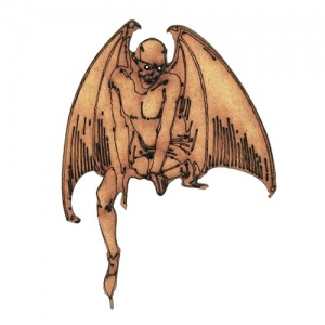 Winged Devil MDF Wood Shape