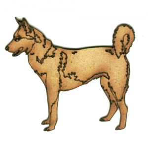 Husky - MDF Wood Dog Shape