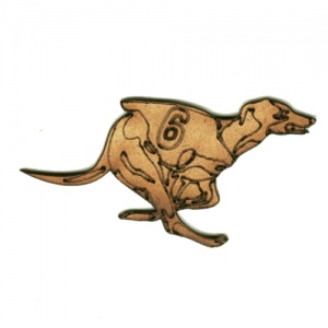 Racing Greyhound - MDF Wood Dog Shape